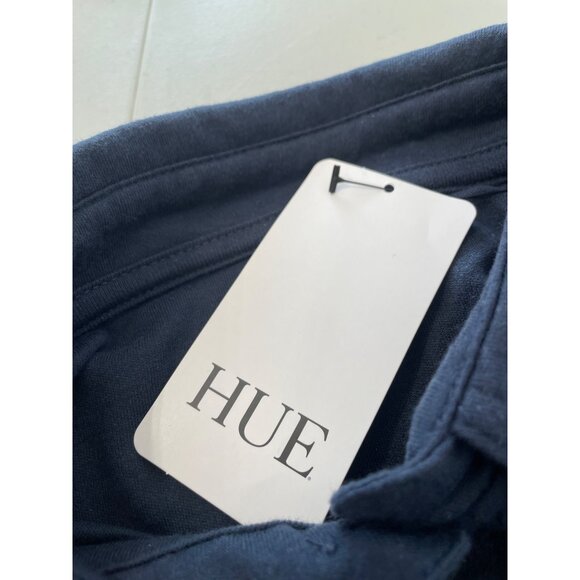 HUE Long Sleeve Nap Shirt Plus Size 1X Button Front Twilight Blue Cozy Chic NEW - Picture 4 of 6